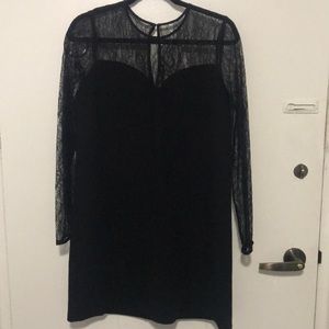 Bcbg Generation M Black Lace A-line M Dress